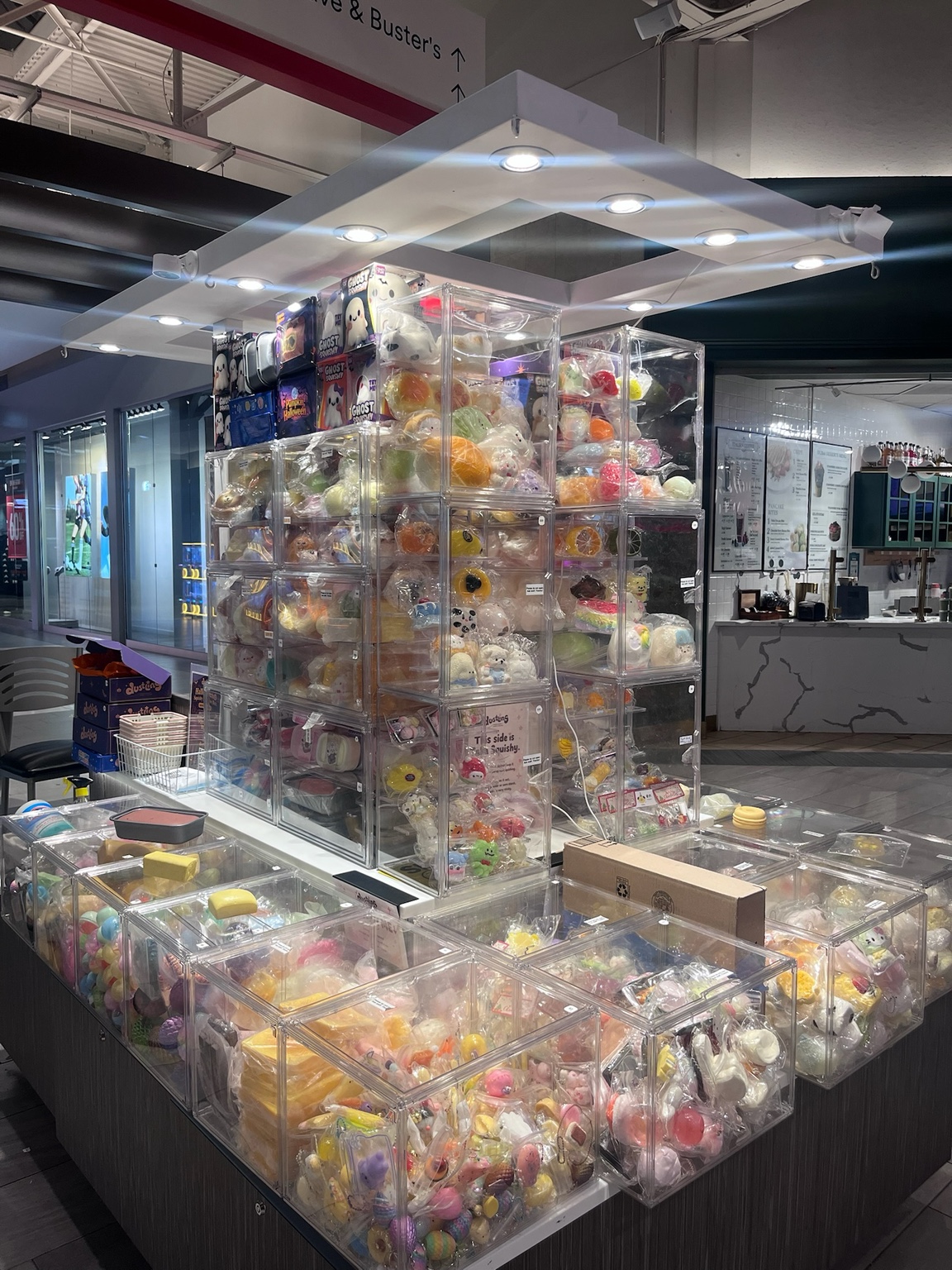 Dustling squishy and sensory product retail display in California