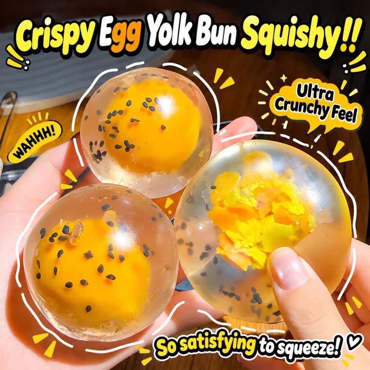 Crispy Egg Yolk Bun Squishy wholesale product